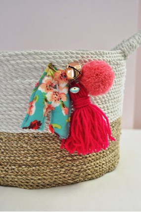 Κουτί Βάφτισης Καλάθι Personalized με Μονόγραμμα