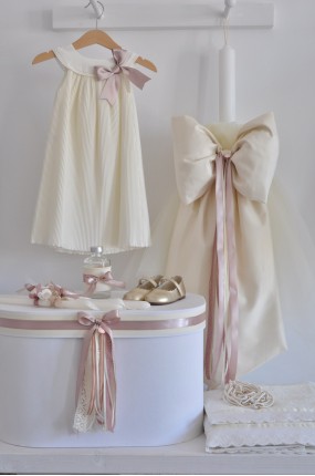 Πακέτο Βάπτισης για κορίτσι Ivory