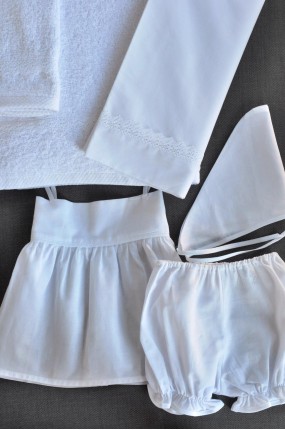 Σετ Πετσέτες και Λαδόπανα Βάπτισης για κορίτσι Basic