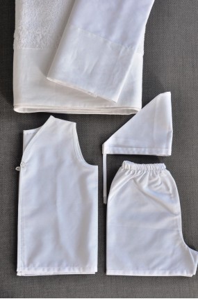 Σετ Πετσέτες και Λαδόπανα Βάπτισης για αγόρι Linen