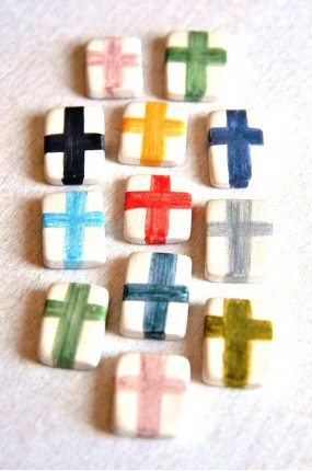 Χειροποίητα Μαρτυρικά Βάφτισης Ceramic Blocs