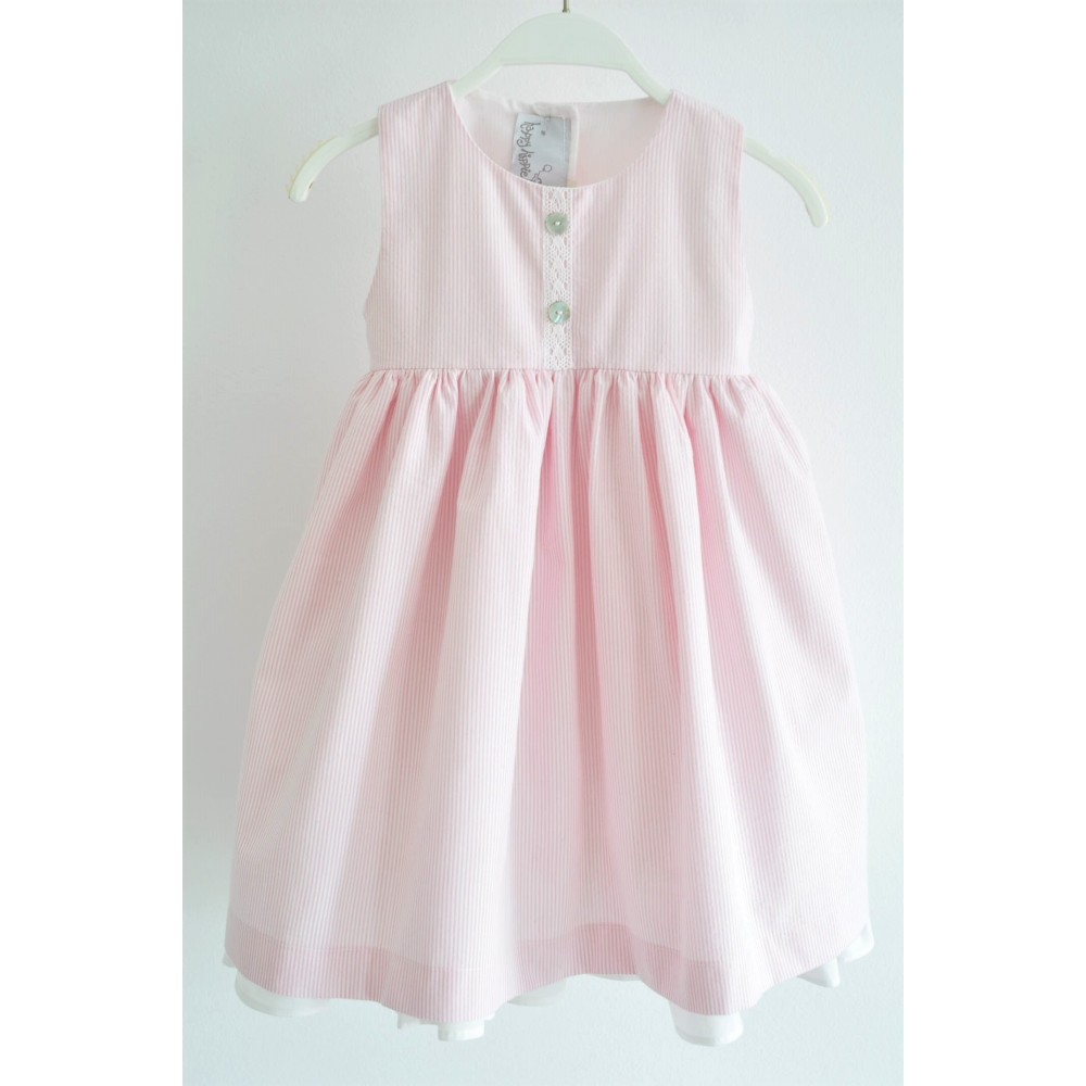 Χειροποίητο Φόρεμα Striped in Pink Χειροποίητο Φόρεμα Striped in Pink