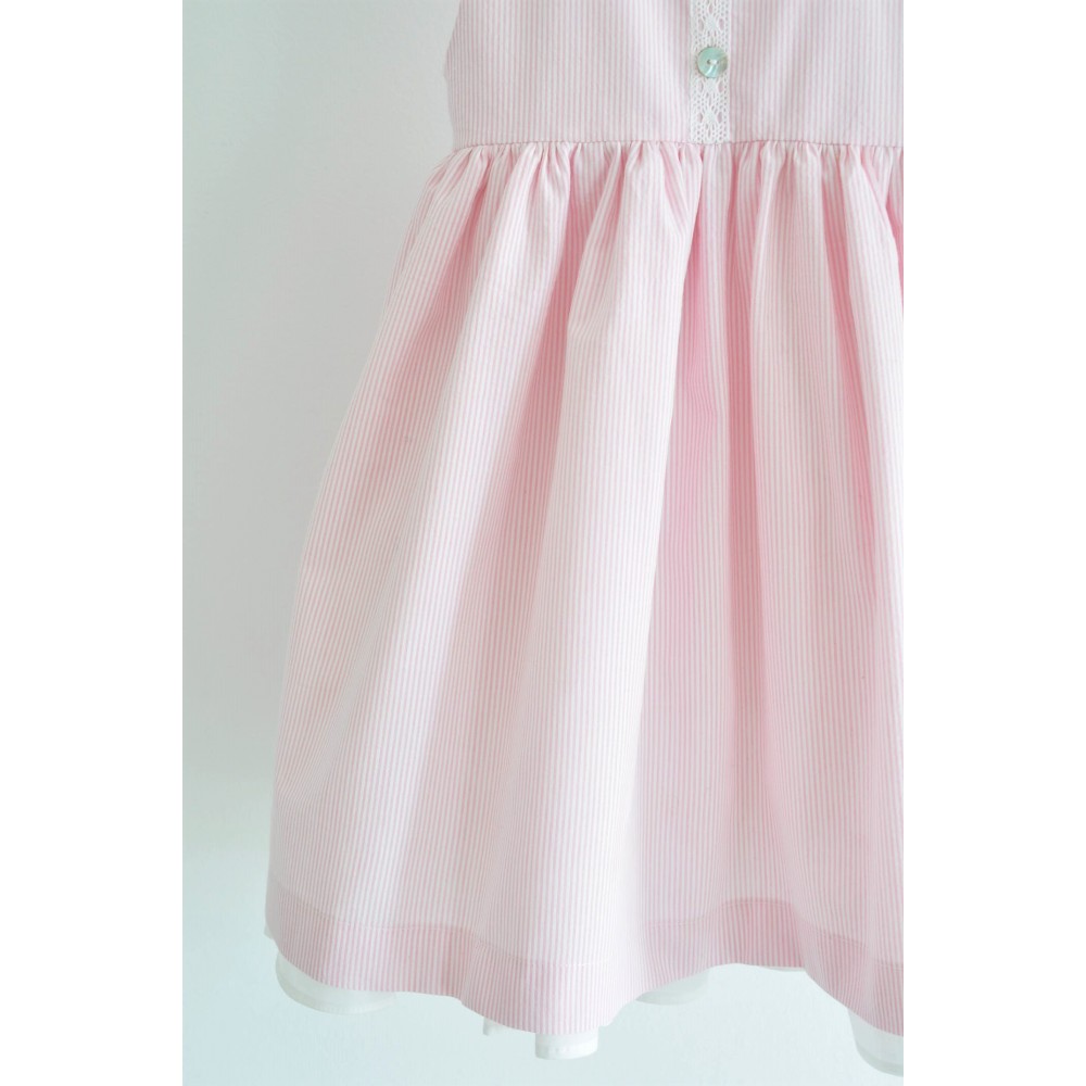 Χειροποίητο Φόρεμα Striped in Pink Χειροποίητο Φόρεμα Striped in Pink