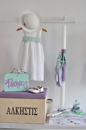 Πακέτο Βάπτισης για κορίτσι Monogramma