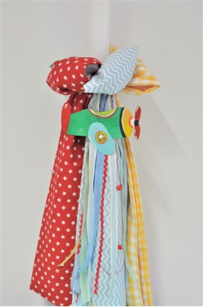 Flop Λαμπάδα Βάφτισης με Μεταλλικό Στοιχείο