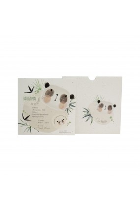 Προσκλητήριο Βάφτισης Ζωάκι Πάντα