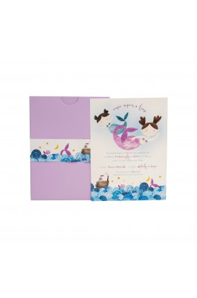 Προσκλητήριο Βάφτισης Γοργόνα