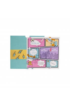 Προσκλητήριο Βάφτισης Σούπερ Ήρωες