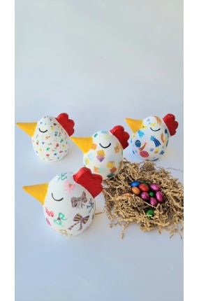 Πασχαλινή Χειροποίητη Κότα, με σοκολατένια αβγά