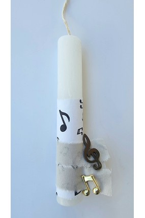 Πασχαλινή Λαμπάδα με Pins "Music"