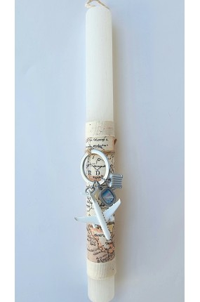 Πασχαλινή Λαμπάδα Μπρελόκ "Travel Lover"