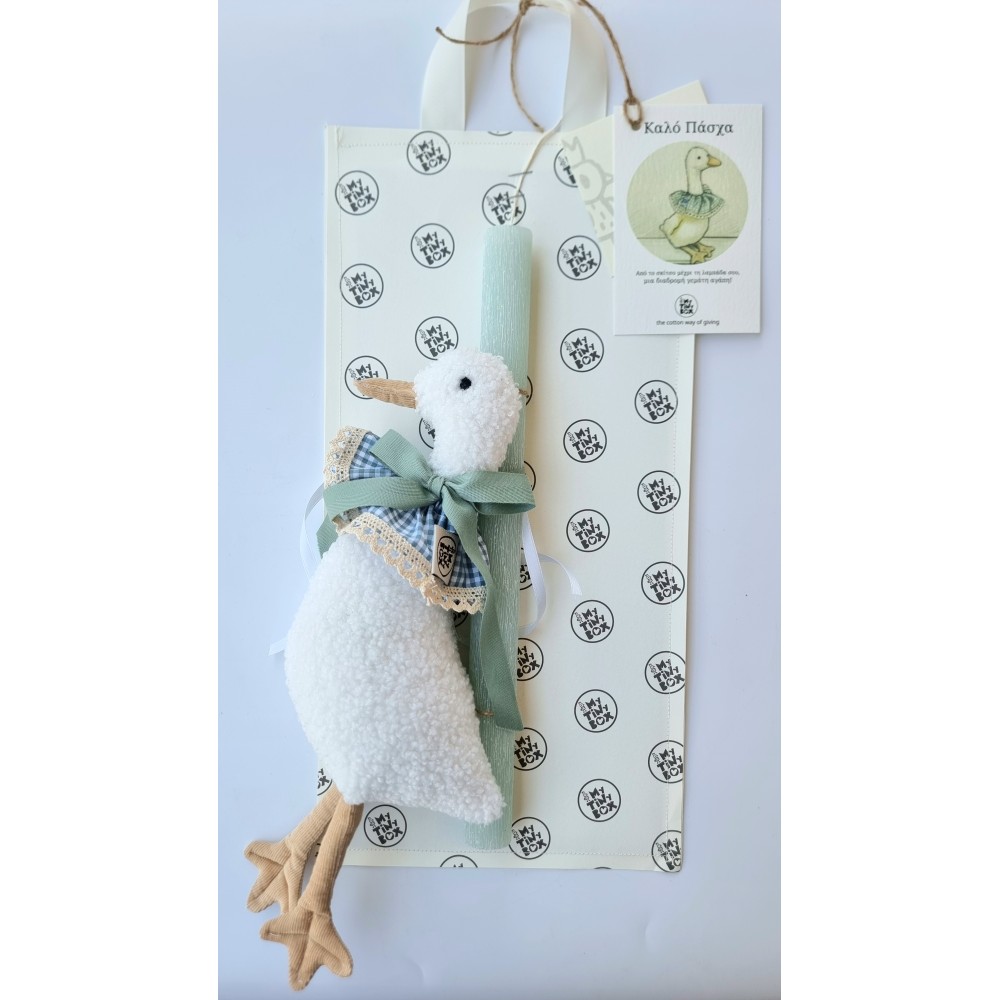 Χειροποίητη Πασχαλινή Λαμπάδα Παπάκι Bianca Χειροποίητη Πασχαλινή Λαμπάδα Παπάκι Bianca