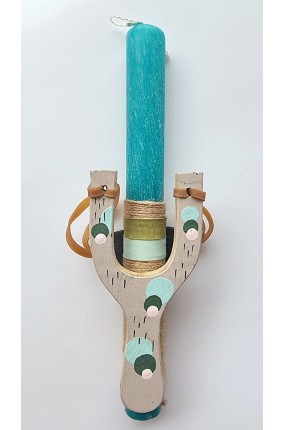 Χειροποίητη Πασχαλινή Λαμπάδα Σφεντόνα