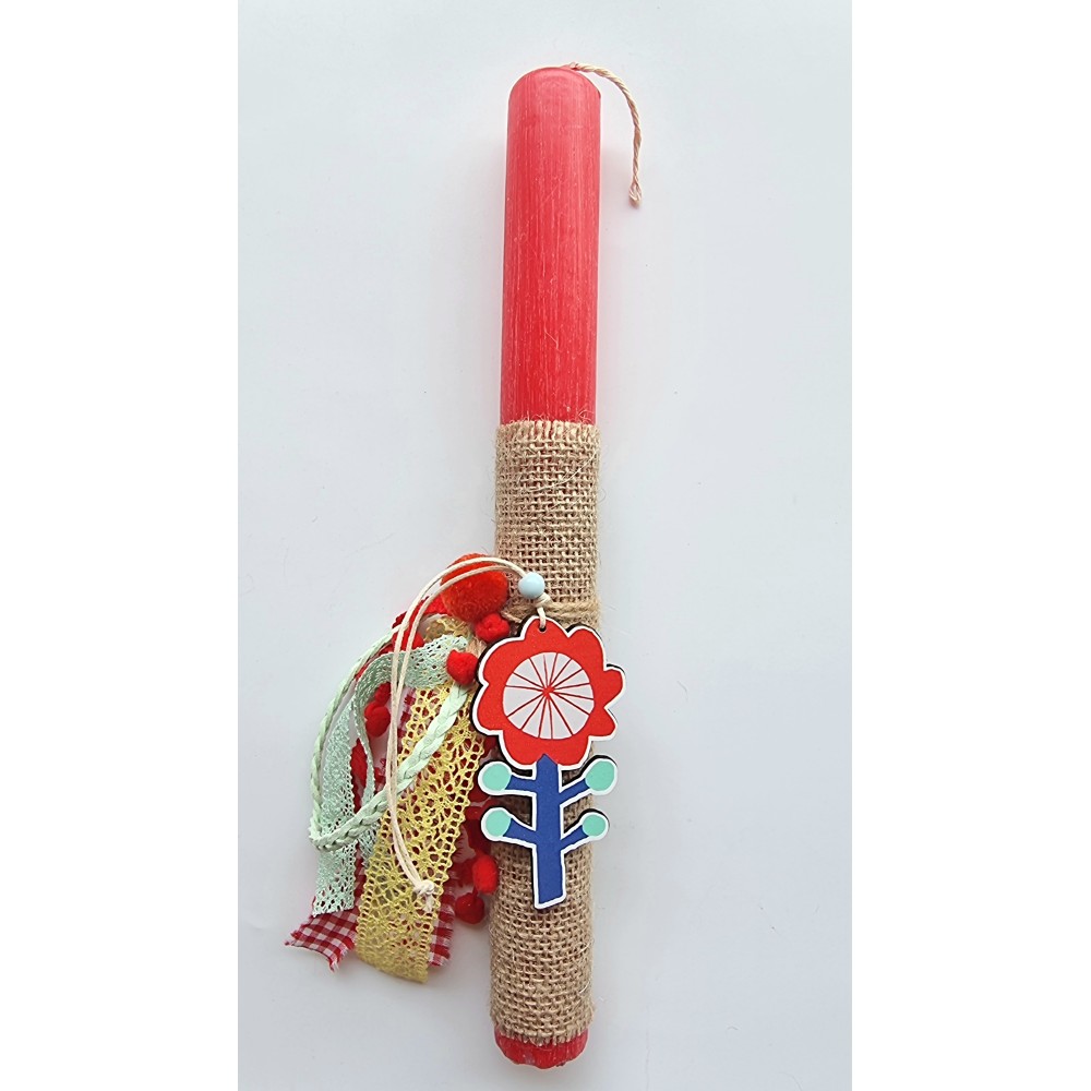 Χειροποίητη Πασχαλινή Λαμπάδα Λουλούδι Χειροποίητη Πασχαλινή Λαμπάδα Λουλούδι