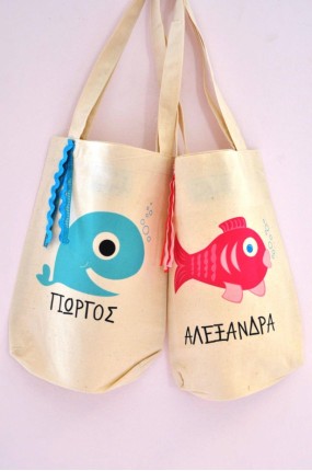 Πάνινα τσαντάκια με θέμα
