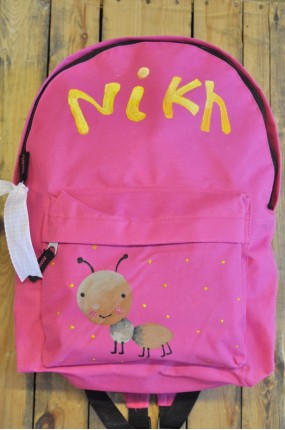 Σακίδιο Φούξια μυρμήγκι με όνομα