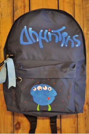 Σακίδιο Μπλε τέρας με όνομα