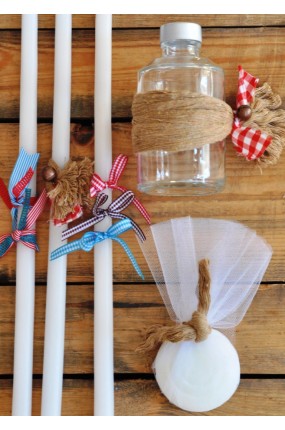 Σετ Λάδι-Σαπούνι-Κεράκια The Gingham Set