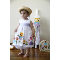 Χειροποίητο Φόρεμα Βάπτισης Ζωγραφισμένο 100% Exclusive