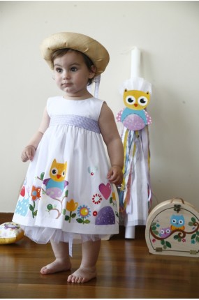 Χειροποίητο Φόρεμα Βάπτισης Ζωγραφισμένο 100% Exclusive