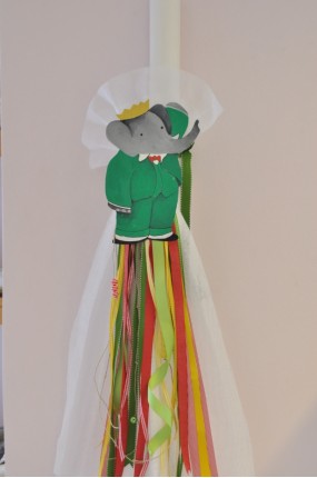 Handpainted Λαμπάδα Βάφτισης