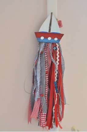 Handpainted Λαμπάδα Βάφτισης