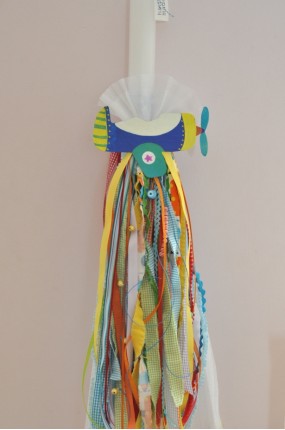 Handpainted Λαμπάδα Βάφτισης