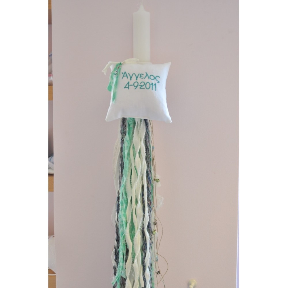 Name Pillow Λαμπάδα Βάφτισης Name Pillow Λαμπάδα Βάφτισης