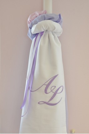 Monogrammed Λαμπάδα Βάφτισης