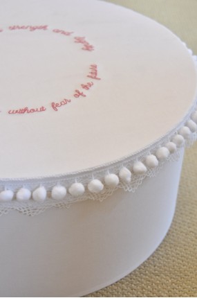 Υφασμάτινη Καπελιέρα Κουτί Βάπτισης